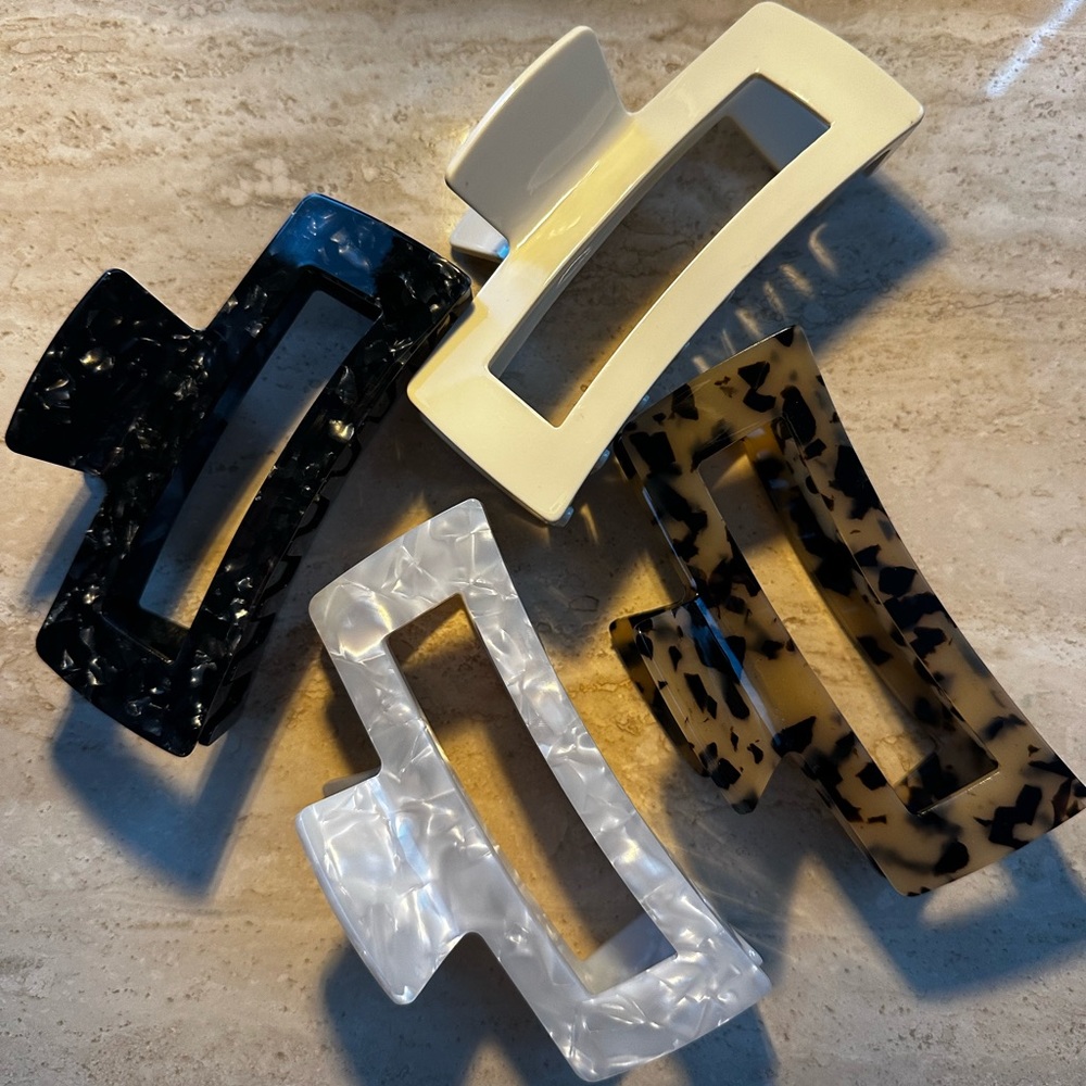 4 12cm claw clips